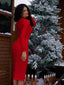 🔥 "Simone" Long Sleeve Bodycon Midi
