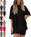 The Essential Oversized Tee & Biker Shorts Set