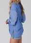 "Boardwalk Breeze" Striped Colorblock Top
