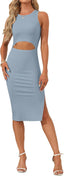 "Tessa" Cutout Midi Dress