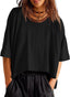 "Bree" Oversized Cropped Tee