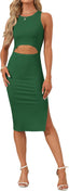 "Tessa" Cutout Midi Dress