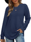 "Harper Luxe" Long Sleeve Tunic Top