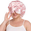 Oversized Satin Shower Cap Bonnet