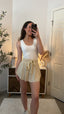 Nova | High-Waisted Active Skort with Tie Waist