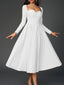 "Vienna" Long Sleeve Off-Shoulder Midi Dress