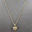 "Amour" Vintage Heart Pendant Necklace