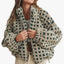 Teddy Grid Zip Jacket