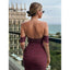 "Anabelle" Sculpted Off-Shoulder Midi