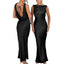 “Layla” Satin Cowl Maxi Dress
