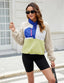 The "Cassie" Colorblock Fleece Pullover