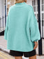 "Maeve" Slouch Knit Turtleneck Pullover