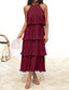 🌞 "Lola" Tiered Halter Dress
