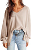"Harlow" Waffle Knit Oversized Sweater