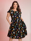 "Salem" Halloween Skater Dress