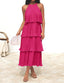 🌞 "Lola" Tiered Halter Dress