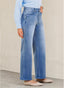 "Camryn" Wide-Leg Denim Trousers