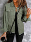 "Indie" Distressed Denim Shacket