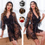 "Amour" Lace Robe Lingerie Set