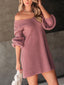 Novessi | Honeycomb Knit V-Neck Sweater Dress