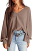 "Harlow" Waffle Knit Oversized Sweater