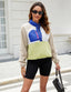 The "Cassie" Colorblock Fleece Pullover