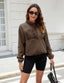 The "Cassie" Colorblock Fleece Pullover