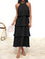 🌞 "Lola" Tiered Halter Dress