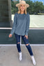 "Harper Luxe" Long Sleeve Tunic Top