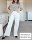"Camryn" Wide-Leg Denim Trousers