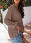 "Harlow" Waffle Knit Oversized Sweater