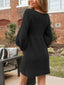 Novessi | Honeycomb Knit V-Neck Sweater Dress