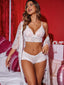 "Celeste" 3-Piece Lace Lingerie Robe Set