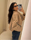 Noa | Faux Suede Oversized Jacket