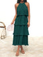 🌞 "Lola" Tiered Halter Dress
