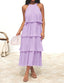 🌞 "Lola" Tiered Halter Dress