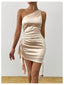 Eloria | One-Shoulder Ruched Mini Dress