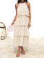🌞 "Lola" Tiered Halter Dress