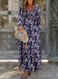 Nivaro | Boho Floral Maxi Dress