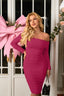 Velisse | Off-Shoulder Long Sleeve Ruched Party Mini Dress