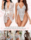 "Amour" Lace Robe Lingerie Set