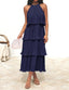 🌞 "Lola" Tiered Halter Dress