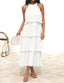 🌞 "Lola" Tiered Halter Dress