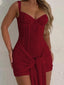 Luvoria | Corset Lace Mini Dress with Side Drape