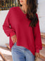 "Harlow" Waffle Knit Oversized Sweater