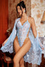 "Amour" Lace Robe Lingerie Set