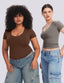 "Snatch Tee" Seamless Compression Top