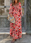 Nivaro | Boho Floral Maxi Dress