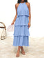 🌞 "Lola" Tiered Halter Dress