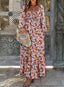 Nivaro | Boho Floral Maxi Dress